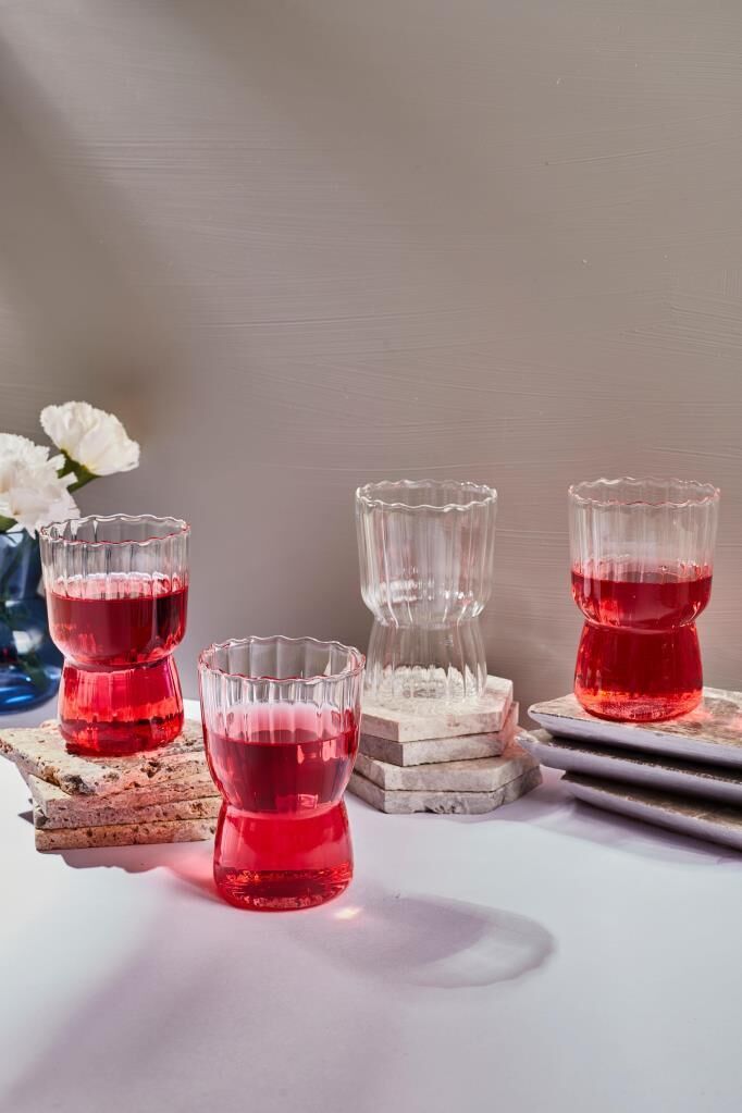 STRIPE 4'LÜ CAM BARDAK 320ML