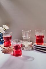 STRIPE 4'LÜ CAM BARDAK 320ML