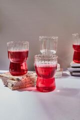 STRIPE 4'LÜ CAM BARDAK 320ML