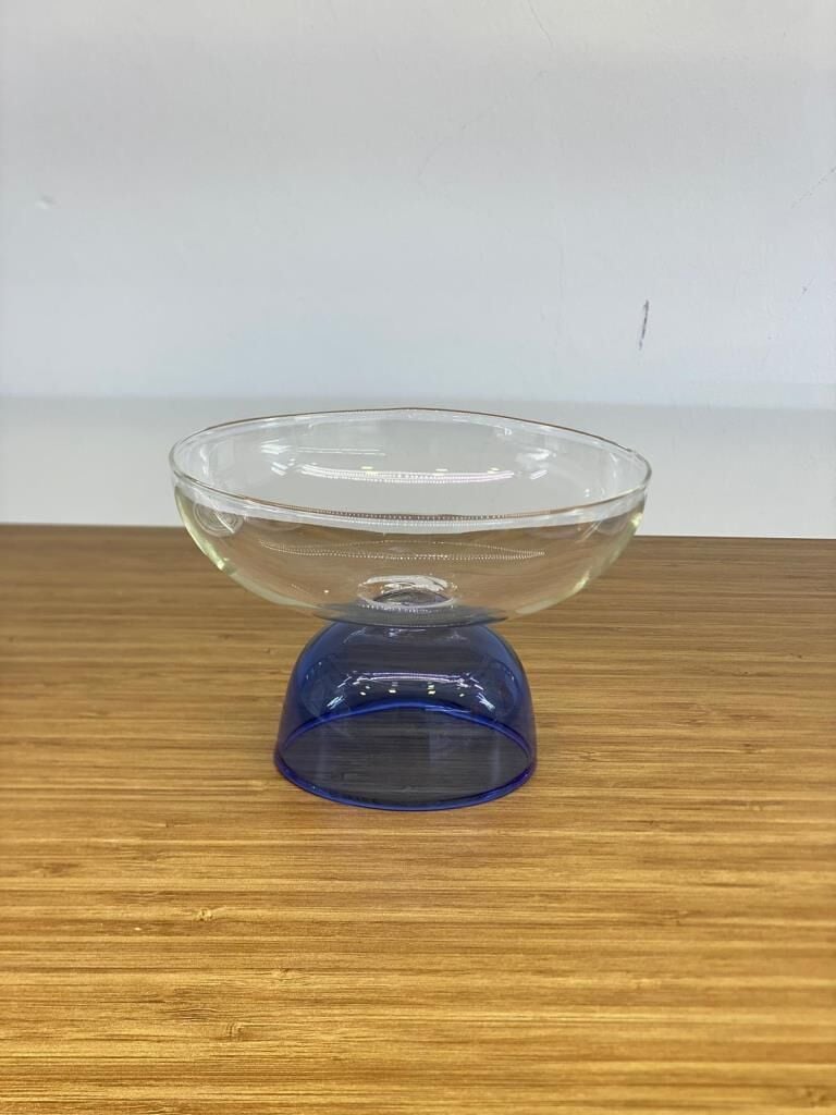 CAM MAVİ AYAKLI KASE/DONDURMALIK 250ML