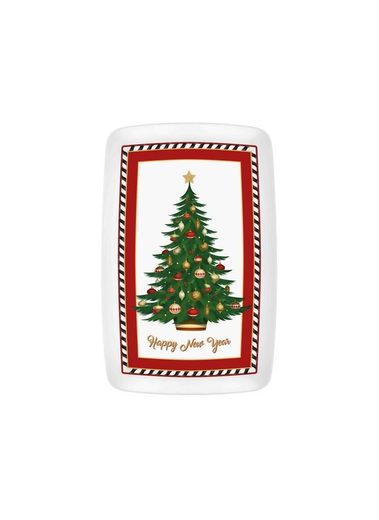NUTCRACKER DİKDÖRTGEN SERVİS TABAK 34X25CM