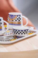 TRİANNA 2 KİŞİLİK TEPSİLİ TÜRK KAHVESİ FİNCANI