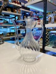 İBRİK ÇİZGİLİ CAM 2'Lİ YAĞDANLIK 750ML