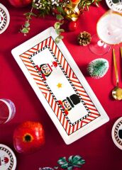 NUTCRACKER DİKDÖRTGEN SERVİS TABAK 35X16CM