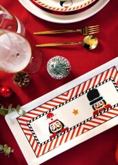 NUTCRACKER DİKDÖRTGEN SERVİS TABAK 35X16CM