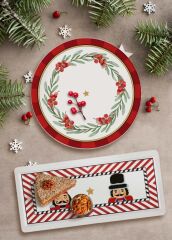 NUTCRACKER DİKDÖRTGEN SERVİS TABAK 35X16CM