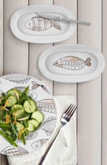 WISH KREM OVAL 2'Lİ SERVİS TABAK 26CM