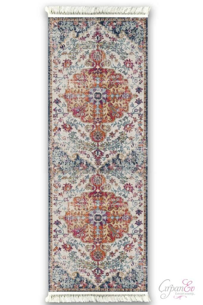 6003 KİLİM DESEN KAYDIRMAZ HALI 80x300cm