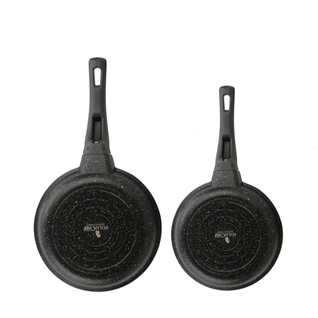 IRON SİYAH DÖKÜM GRANİT TAVA SETİ 20-24CM