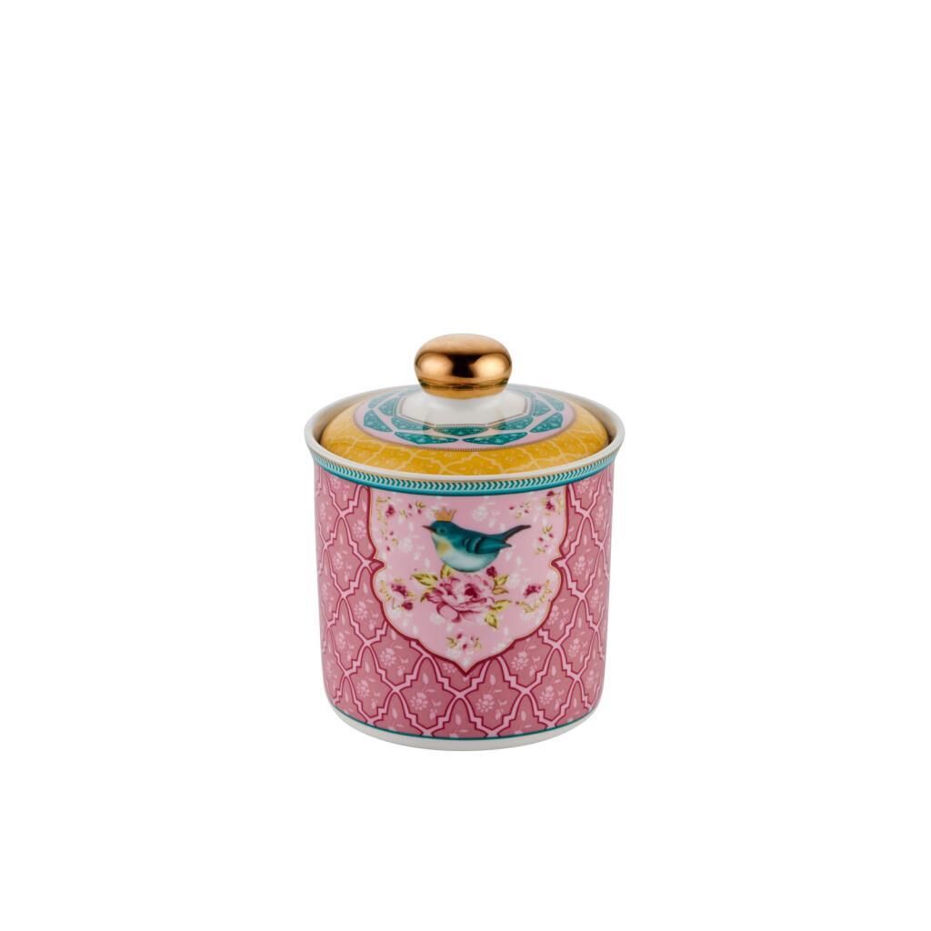 QUSH PEMBE TEKLİ KAVANOZ 9X11CM