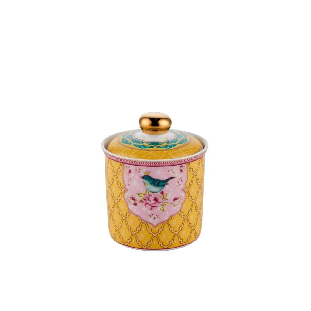 QUSH SARI TEKLİ KAVANOZ 9X11CM