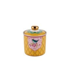 QUSH SARI TEKLİ KAVANOZ 9X11CM