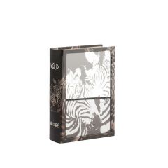 ZEBRA AYNALI KİTAP KUTU/DEKOR 30X21X7CM