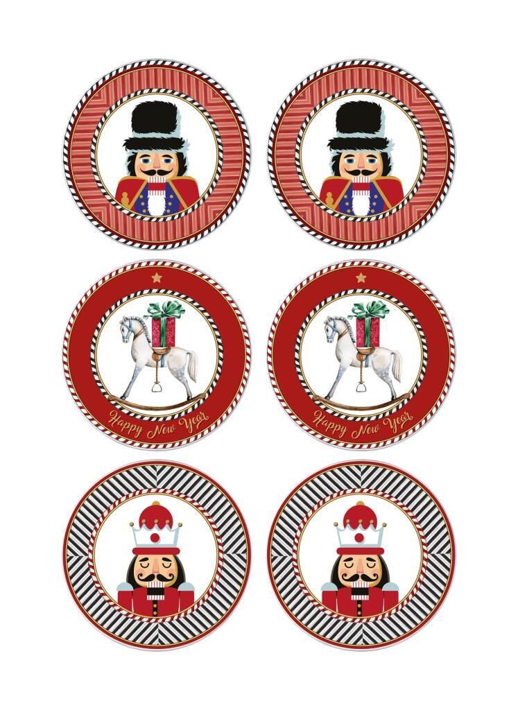 NUTCRACKER 6'LI PASTA TABAK 19CM