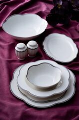 AVELINE GÜMÜŞ 6 KİŞİLİK 29 PARÇA YEMEK TAKIMI