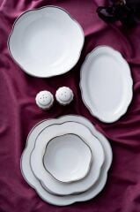 AVELINE GÜMÜŞ 6 KİŞİLİK 29 PARÇA YEMEK TAKIMI