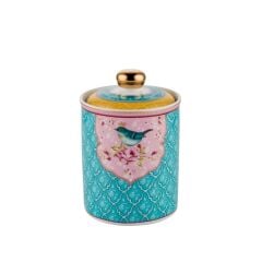 QUSH MAVİ TEKLİ KAVANOZ 10X15CM