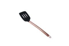 SİYAH METAL BAKIR SİLİKON SPATULA 35CM