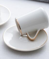 ARIA ALTIN 2'Lİ TÜRK KAHVESİ FİNCAN TAKIMI