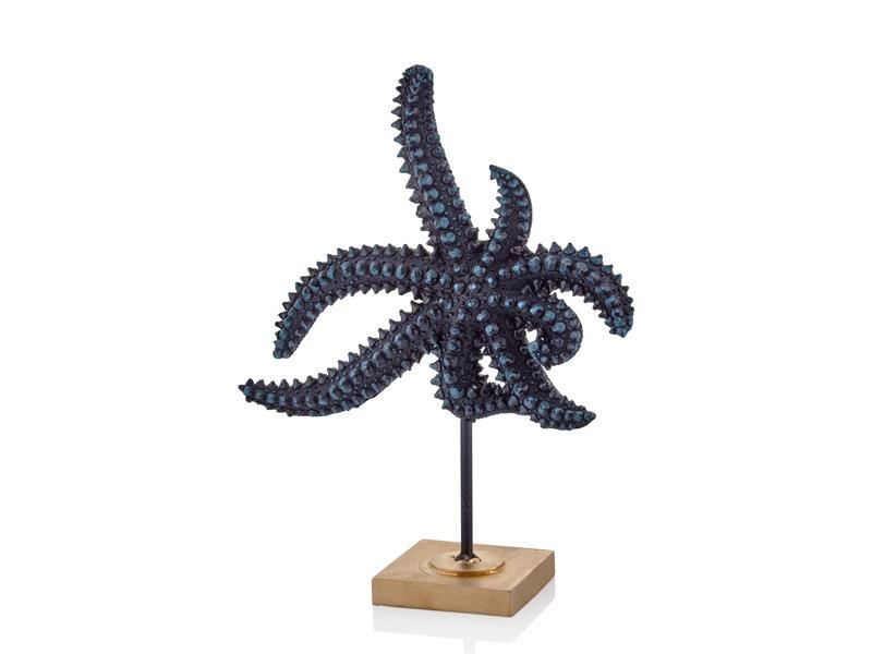 LACİVERT KAİDELİ DENİZ YILDIZI DEKOR 35CM