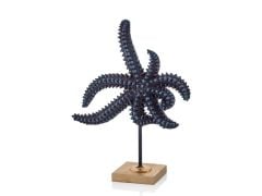 LACİVERT KAİDELİ DENİZ YILDIZI DEKOR 35CM