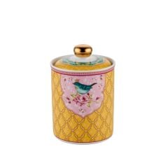 QUSH SARI TEKLİ KAVANOZ 10X15CM