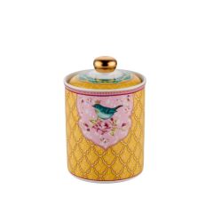 QUSH SARI TEKLİ KAVANOZ 10X15CM
