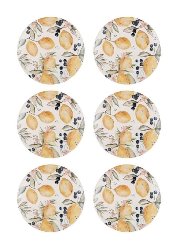 LIMONCELLO 6'LI PASTA TABAK 19CM