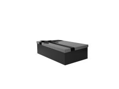 SİYAH GRİ FİYONKLU KUTU 18CM