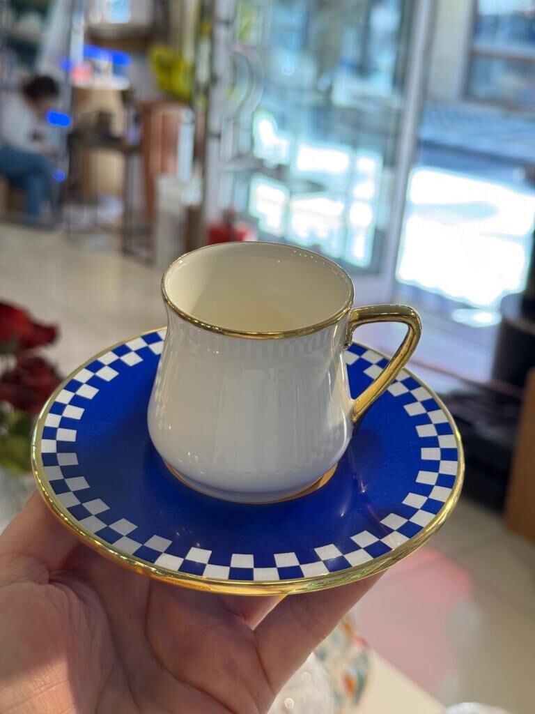 NAZAR MAVİ TEK KİŞİLİK TÜRK KAHVESİ FİNCANI