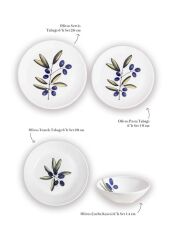 OLİVOS 6 KİŞİLİK 24 PARÇA YEMEK TAKIMI