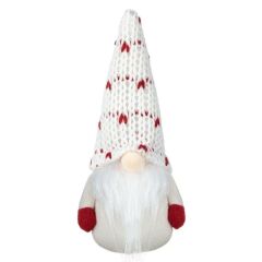 KIRMIZI BEYAZ NOEL CÜCE DEKOR 17CM