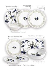 OLİVOS 6 KİŞİLİK 31 PARÇA YEMEK TAKIMI/SERVİS SETİ