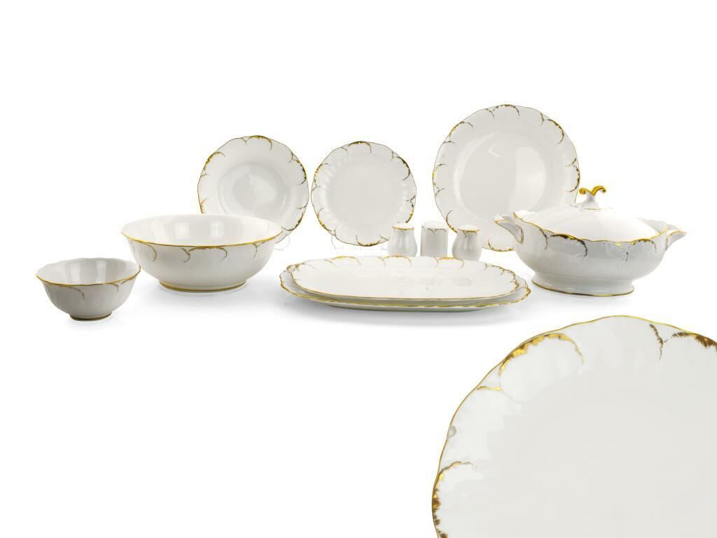 TIFFANY GOLD 60 PARÇA 12 KİŞİLİK YEMEK TAKIMI