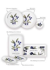 OLİVOS 6 KİŞİLİK 19 PARÇA KAHVALTI TAKIMI/SERVİS SETİ