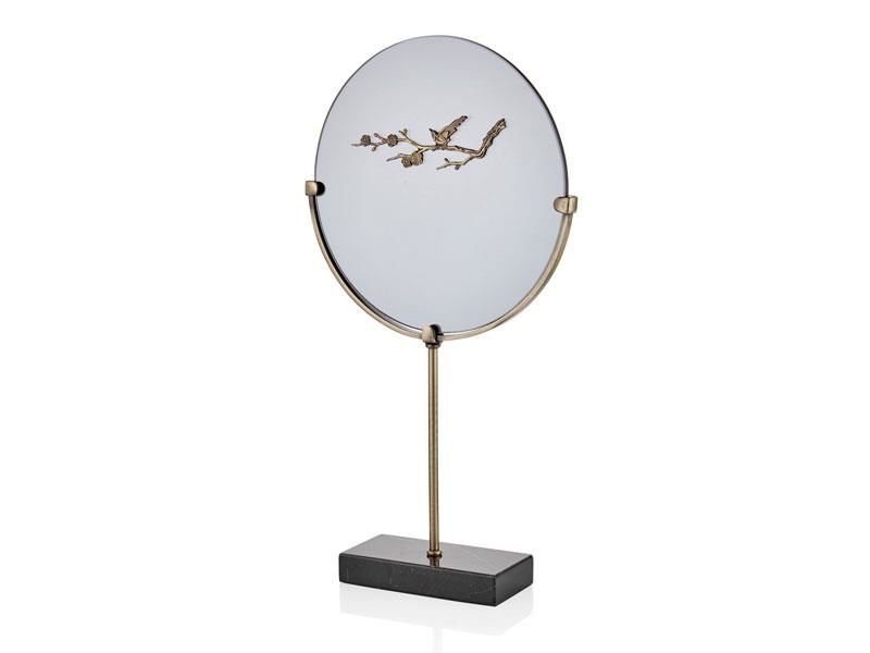 EVZA MERMER ALTIN ESKİTME KAİDELİ KUŞLU DİSK 50CM