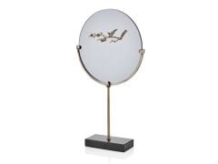 EVZA MERMER ALTIN ESKİTME KAİDELİ KUŞLU DİSK 50CM