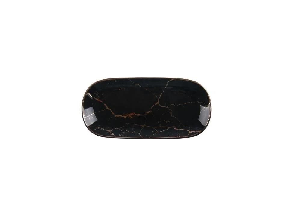 AROW LENA MERMER DESEN SİYAH KAYIK TABAK 17x8cm