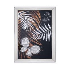 TURUNCU YAPRAK KELEBEK TABLO 60x80cm