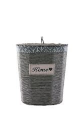 HASIR GRİ OVAL ÇAMASIR SEPETİ 49CM