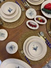 ROLYEF BLUE 6 KİŞİLİK 45 PARÇA YEMEK TAKIMI/KAHVALTI TAKIMI