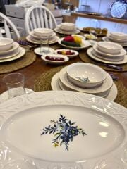 ROLYEF BLUE 6 KİŞİLİK 45 PARÇA YEMEK TAKIMI/KAHVALTI TAKIMI