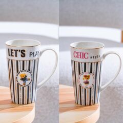 TEDDY BEAR 2'Lİ PORSELEN KUPA 500ML