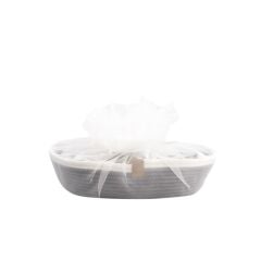 ANTRASİT SEPETLİ HAVLU SETİ