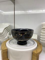 AROW LENA MERMER DESEN SİYAH TEKLİ KASE