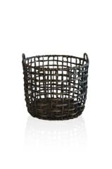 KAHVERENGİ RATTAN DEKORATİF SEPET 36X27CM