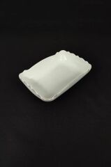 WAVE BEYAZ ALTIN DİKDÖRTGEN SUNUM TABAK 25CM