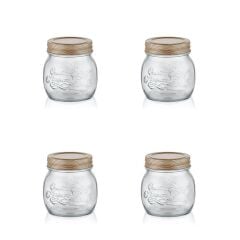 QUATRIO 4'LÜ CAM KAVANOZ 260ML