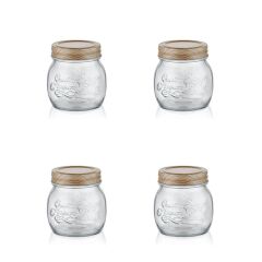 QUATRIO 4'LÜ CAM KAVANOZ 260ML