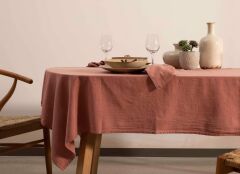 GÜL KURUSU DİKDÖRTGEN MASA ÖRTÜSÜ 200X150CM